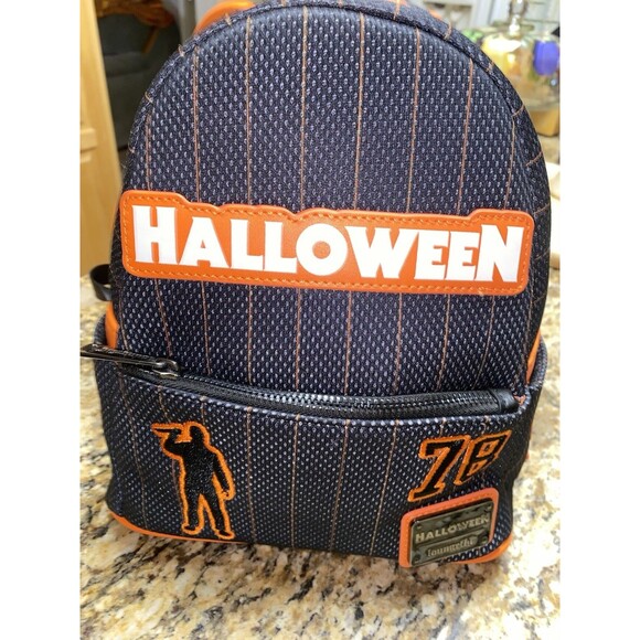 Loungefly Halloween Michael Myers Jersey Mini Black Limited Edition Backpack - Picture 5 of 9